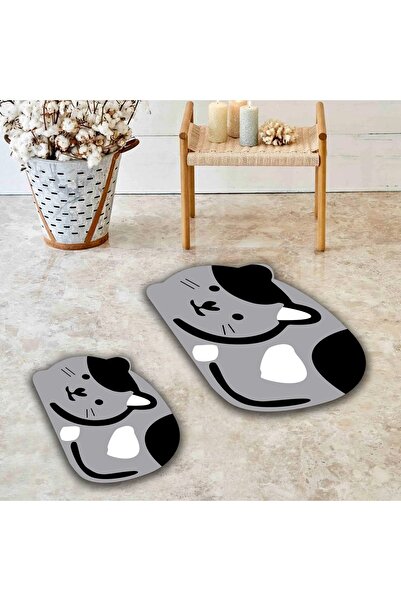 eco concept Cat Bath Mat, Toilet Seat, Non-Slip Base Toilet Seat, Decorative Mat, Dowry Box