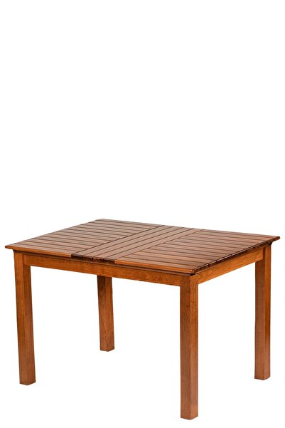 Genel Markalar Ahşap Bahçe Balkon Mutfak Masası -kaş Sabit Ayak 80x140