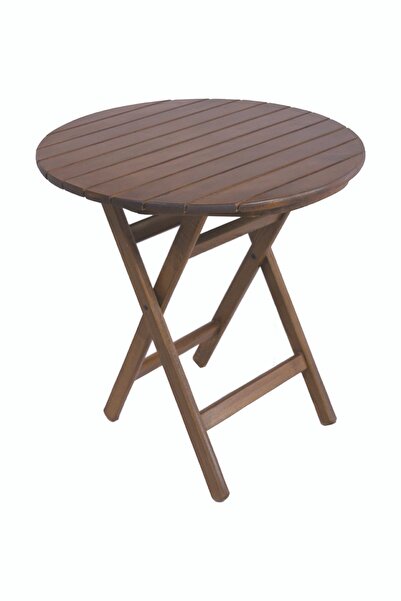 Bahçeci Mobilya Katlanır Ahşap Masa - 70 cm. Buzludja