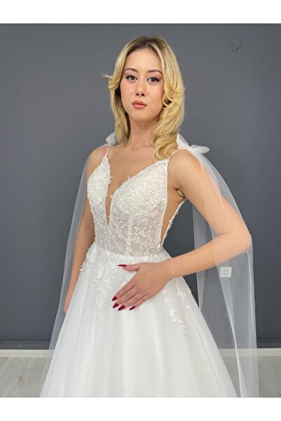 VENTURA SPOZA Transparan helen gelinlik