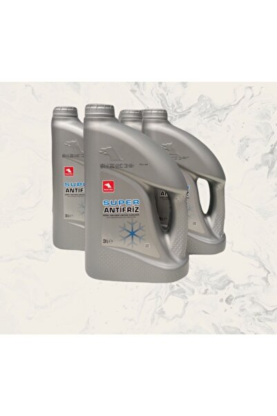 Petrol Ofisi Konsantre Super Antifriz 3 Litre - 4'lü Paket