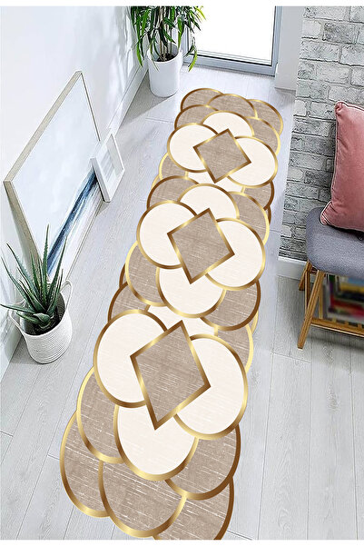 eco concept Lazer Kesim Yolluk, Bej Renk Halı, Koridor Halısı, Kaymaz Taban, ...