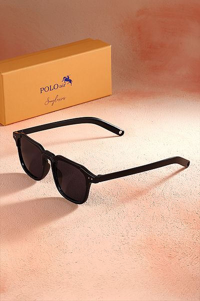 Polo Air New Season Unisex Sunglasses - UV400 Protection, Black PLG-2085C1