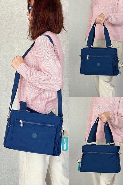 FCSTORE Women's Shoulder Bag Adjustable Additional Cross Strap Multi-Pocket Waterproof Keychain Gift