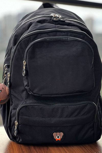 FCSTORE Μαύρη αδιάβροχη Unisex Σχολική και Ταξιδιωτική Τσάντα Laptop