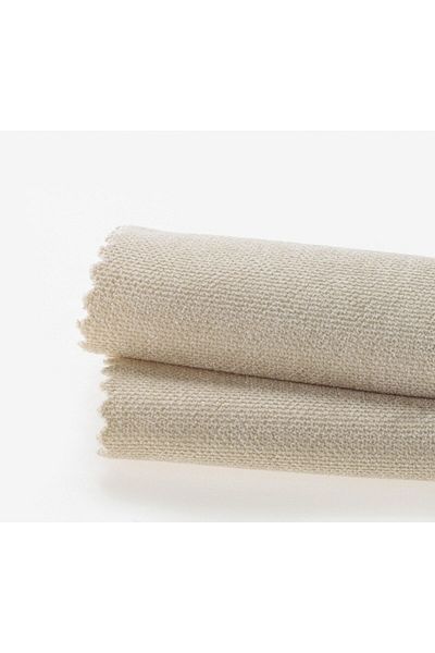 Demor Home Velvet Textured Extrafor Gathered Moon Stone Beige High Quality Fund Curtain Single Wing
