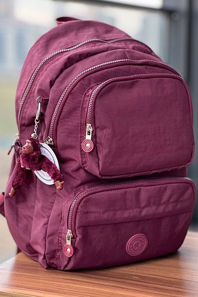 FCSTORE Sports Bag Unisex Claret Red Backpack Medium Size School Bag Laptop Bag Travel Bag