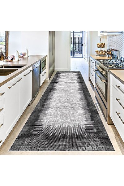 eco concept Gray-Anthracite Runner - Modern Pattern, Hallway, Long, Entrance and Living Room Carpet