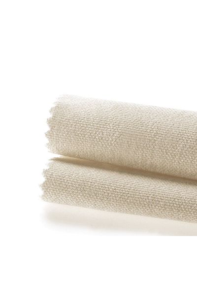 Demor Home Velvet Textured Extrafor Gathered Ivory Color High Quality Background Curtain Single Wing