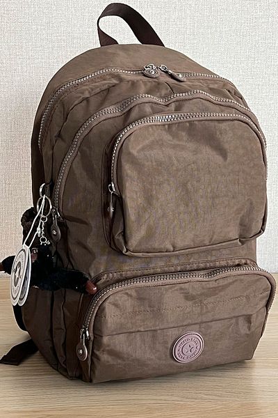 FCSTORE Σχολική τσάντα Unisex Mink Μεσαίου μεγέθους Αδιάβροχη υφασμάτινη τσάντα ταξιδιού για φορητό υπολογιστή αδιάβροχη