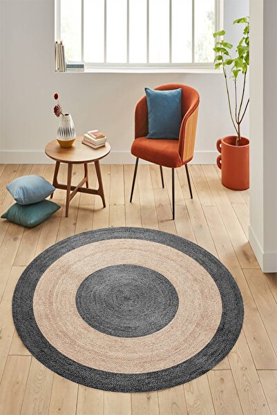 eco concept Dijital Baskı Hasır Halı, Salon Halısı, Kaymaz Taban Halı, Yıkana...