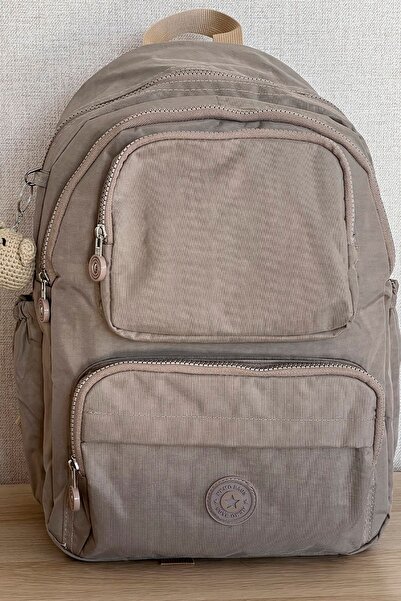 FCSTORE Sports Bag Light Mink Unisex Backpack Medium Size Waterproof Laptop Travel Bag