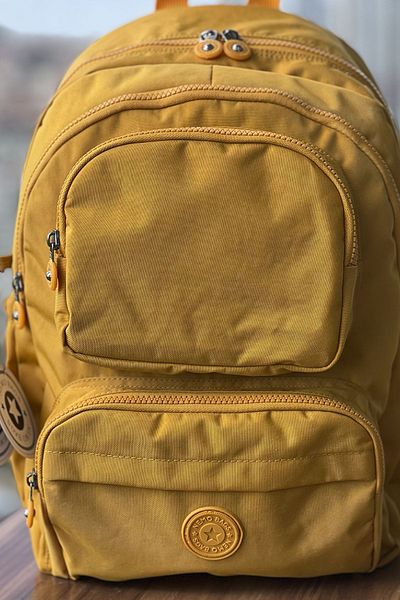 FCSTORE Sports Bag Yellow Unisex Backpack Medium Size School Bag Laptop Bag Travel Bag Waterproof