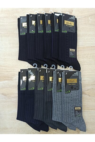 ÜNLÜ ÇORAP ERKEK ÇORAP 12 ÇİFT YAZLIK BAMBOO UFAK AYAK 38-40