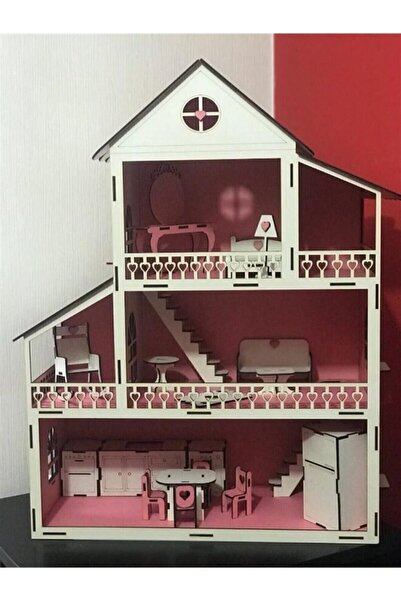 DOĞAL AHŞAP OYUNCAKLAR بيت الدمية الخشبية