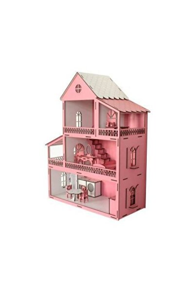 BELİNAY ÇOCUK DÜNYASI بيت لعب بيليناي الخشبي (حجم كبير الارتفاع 76 سم العرض 5...