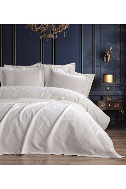 Bella Home Σετ Παπλωματοθήκης Νέβιν Κεντημένο 7 τεμαχίων 100% οργανικό βαμβάκι