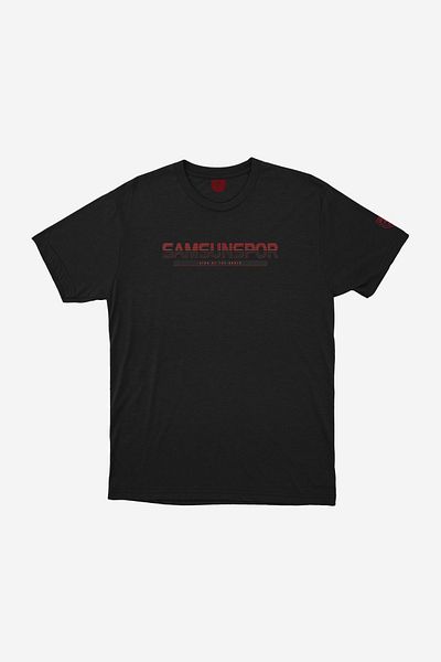 Store 55 Black embossed samsunspor Printed t-shirt