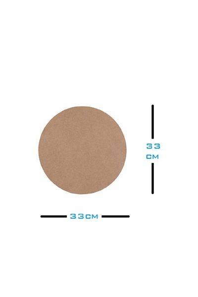 DSC Ξύλινη πλάκα 6 τμχ 3mm MDF American Service 33 Διάμετρος