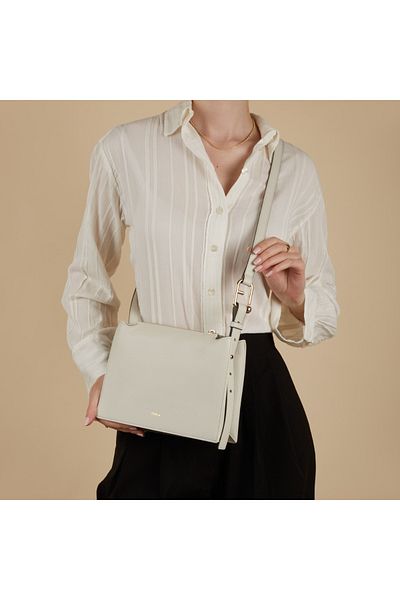 FURLA Nuvola Weiß Leder Umhängetasche Wb01275hsf0001704s
