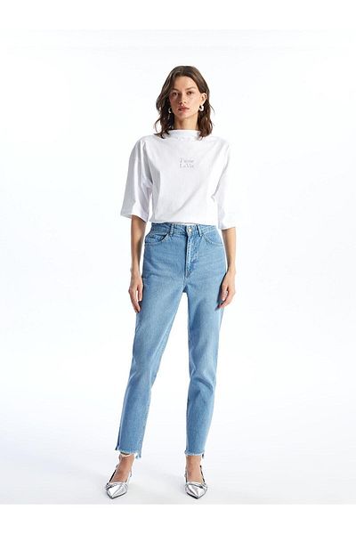 LC Waikiki Pantaloni de damă Jean - Mom Fit