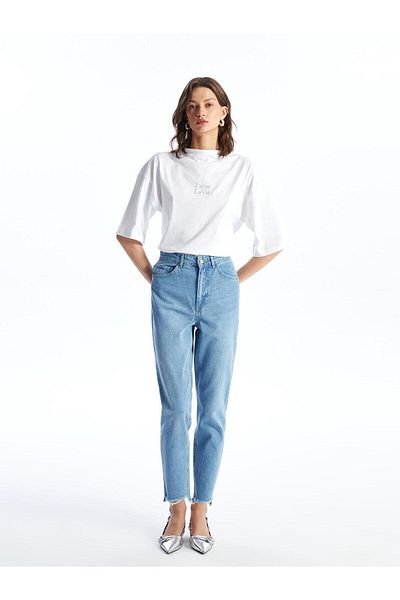 LC Waikiki Pantaloni de damă Jean - Mom Fit