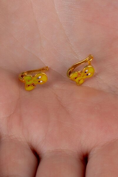 MÜCEVHER SARAYI 22 Ayar Altın Tivity Çocuk Küpe