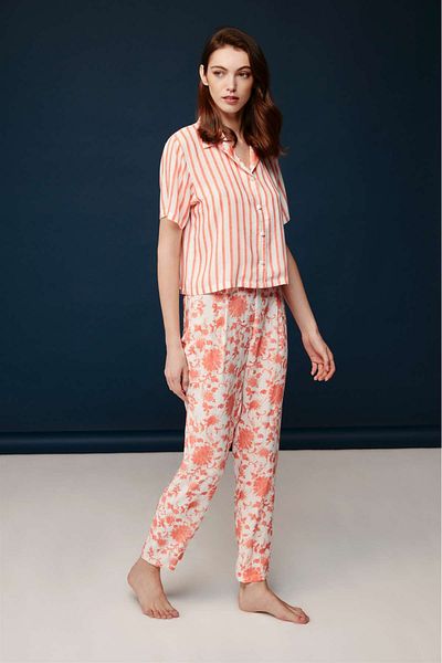 Bonnie Clyde Bonnie&Clyde Women's Viscose Pajamas Set - Salmon 024.B3.0.A.T0.I.0DA4.N
