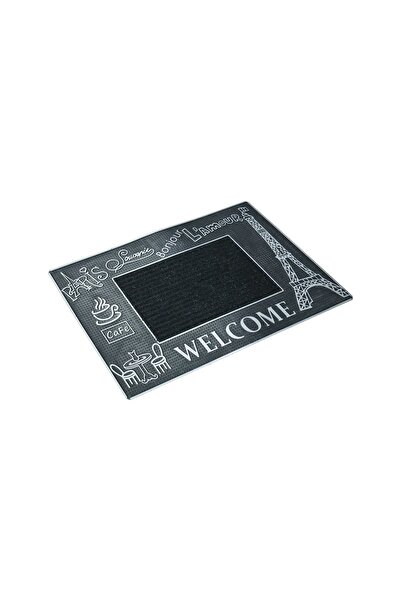 Myfloor Paris Themed Dust Catcher Rubber Door Mat Gray