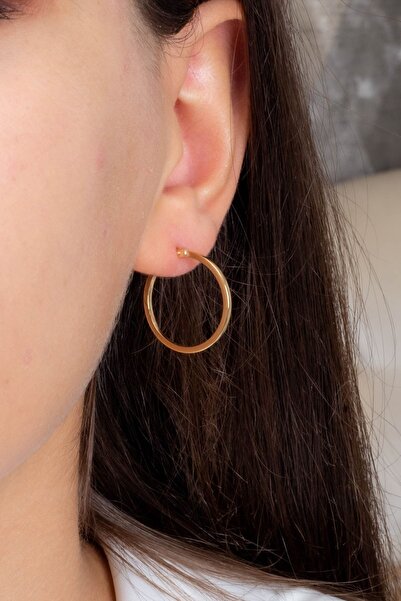 MÜCEVHER SARAYI 14 Ayar Altın 23 Mm Halka Küpe