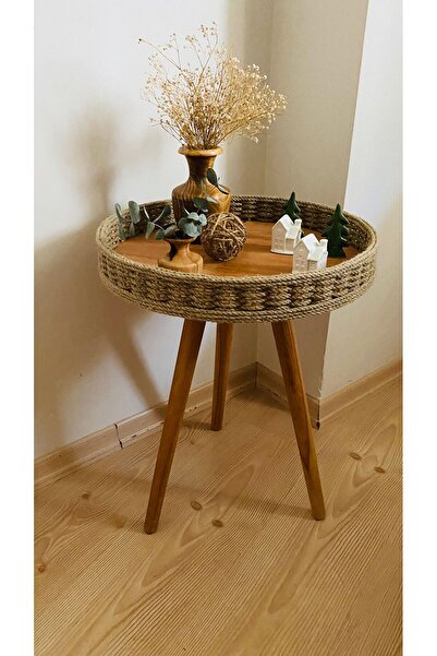 dodowood Hasır Yuvarlak Masif Tekli Zigon Sehba