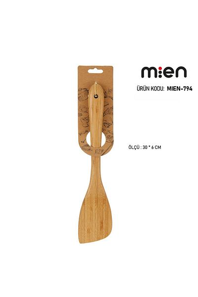 MİEN Mien Bamboo Side Spatula - Durable and Practical Side Spatula