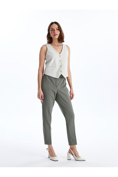 LC Waikiki LCWAIKIKI Classic - Damenhose mit Standard-Passform und elastischem Bund