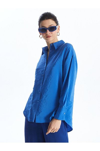 LC Waikiki Cămașă clasică oversize pentru femei LCWAIKIKI - cu mânecă lungă, solidă