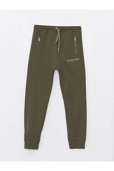 LC Waikiki LCW Kids Boy's Jogger Sweatpants - Elastic Waist and Printed