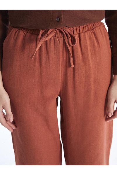 LC Waikiki LCW Modest - Comfortable Molded Elastic Waist Muslin Women's Trousers