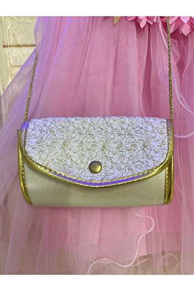 Butik Lena Pembe Çocuk Çantalı Abiye Elbise