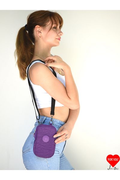 JARA Bag Betty Original Imported Clinker Fabric Unisex Phone Holder Wallet Bag with Adjustable Strap