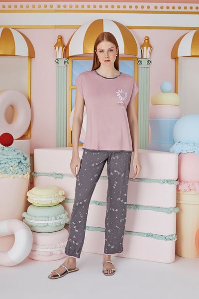 Sevim 15729 Set de pijamale model imprimat