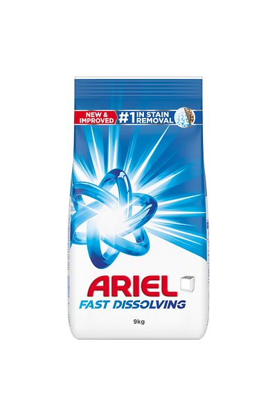 Ariel Fast Dissolving Laundry Detergent Powder 9 KG