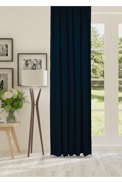cheap's home Honeycomb Textured Velvet Woven Plain Stitching Extraphore Drawstring Background Curtain (DARK PETROL)