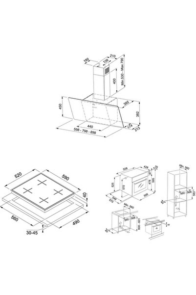 Franke Siyah Ankastre Set (FPJ 615 V BK A - FHNG 604 BK - FSL 86 H BK)