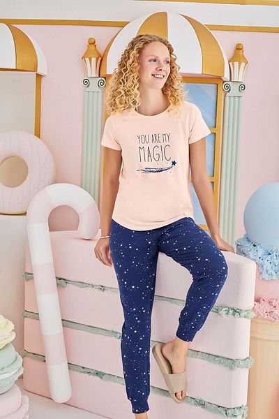 Sevim 15664 Set de pijamale cu imprimeu model