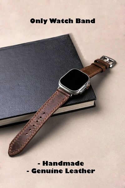 CONOCER Apple Watch 42-49mm - Compatible Real Leather Cord Handmade