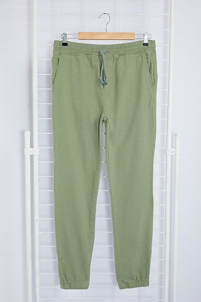 Trendyol Collection Light Khaki Elastic Waist Tie Jogger Fit Gabardine Trousers Tmnss20Pl0056
