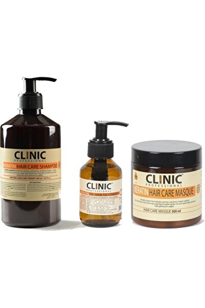 Clinic Professionel مجموعة العناية بالشعر بالكيراتين - Clinic Professional