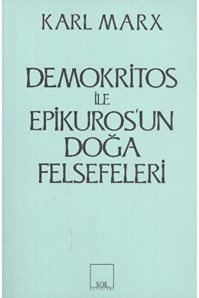 Genel Markalar Demokritos Ile Epikuros’un Doğa Felsefeleri