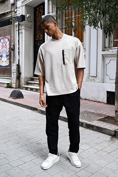 Rocqerx R-5771 Garni - T-Shirt με φερμουάρ