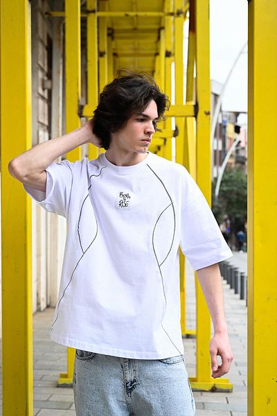 Rocqerx Μπλουζάκι R-5792 Model Single Jersey - Λεπτομέρεια σωλήνων