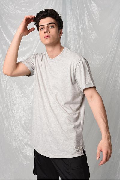 Rocqerx Basic T-shirt με σκίσιμο στο πλάι R-5167